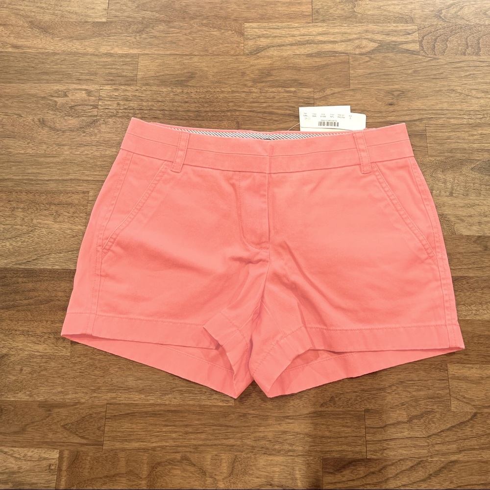 J. Crew Chino Shorts - 3” Inseam - Neon Salmon colored